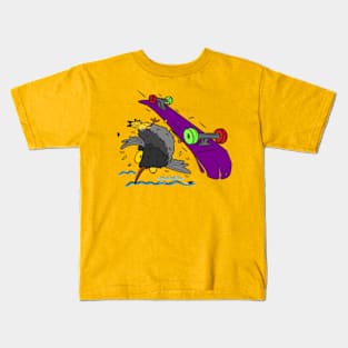 Boubou the Pet Bird Skater Kids T-Shirt